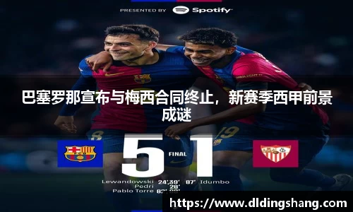 巴塞罗那宣布与梅西合同终止，新赛季西甲前景成谜